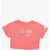 Nike Logo Print T-Shirt Orange