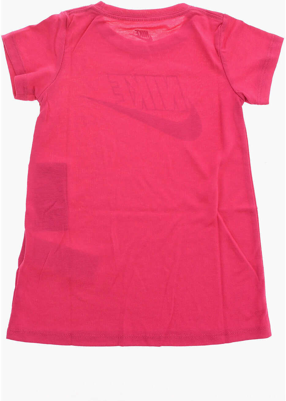 Rochii Nike Logo-Print Short Sleeve Dress Pink Fete (BM 8274574) 3