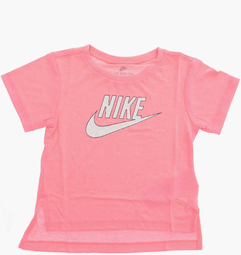 Nike Logo-Print T-Shirt Pink