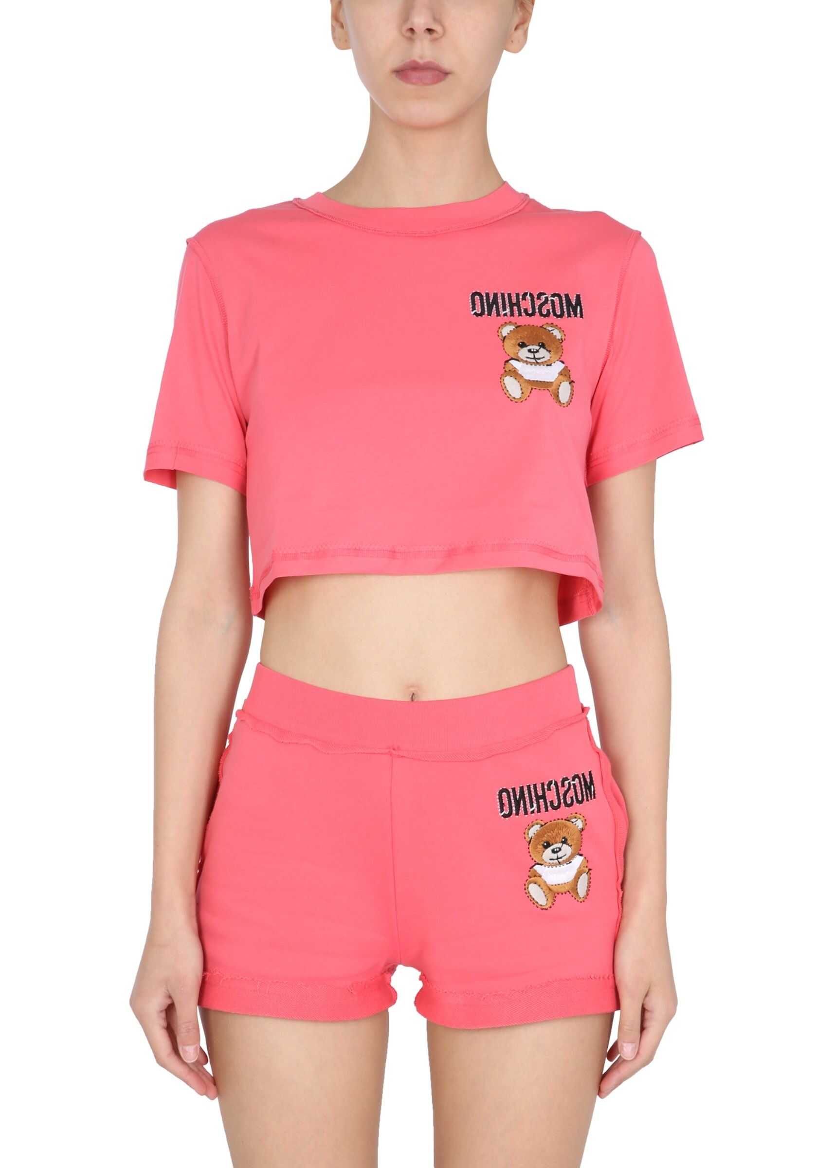 Moschino Teddy Inside Out T-Shirt 07050440_1211 FUCHSIA