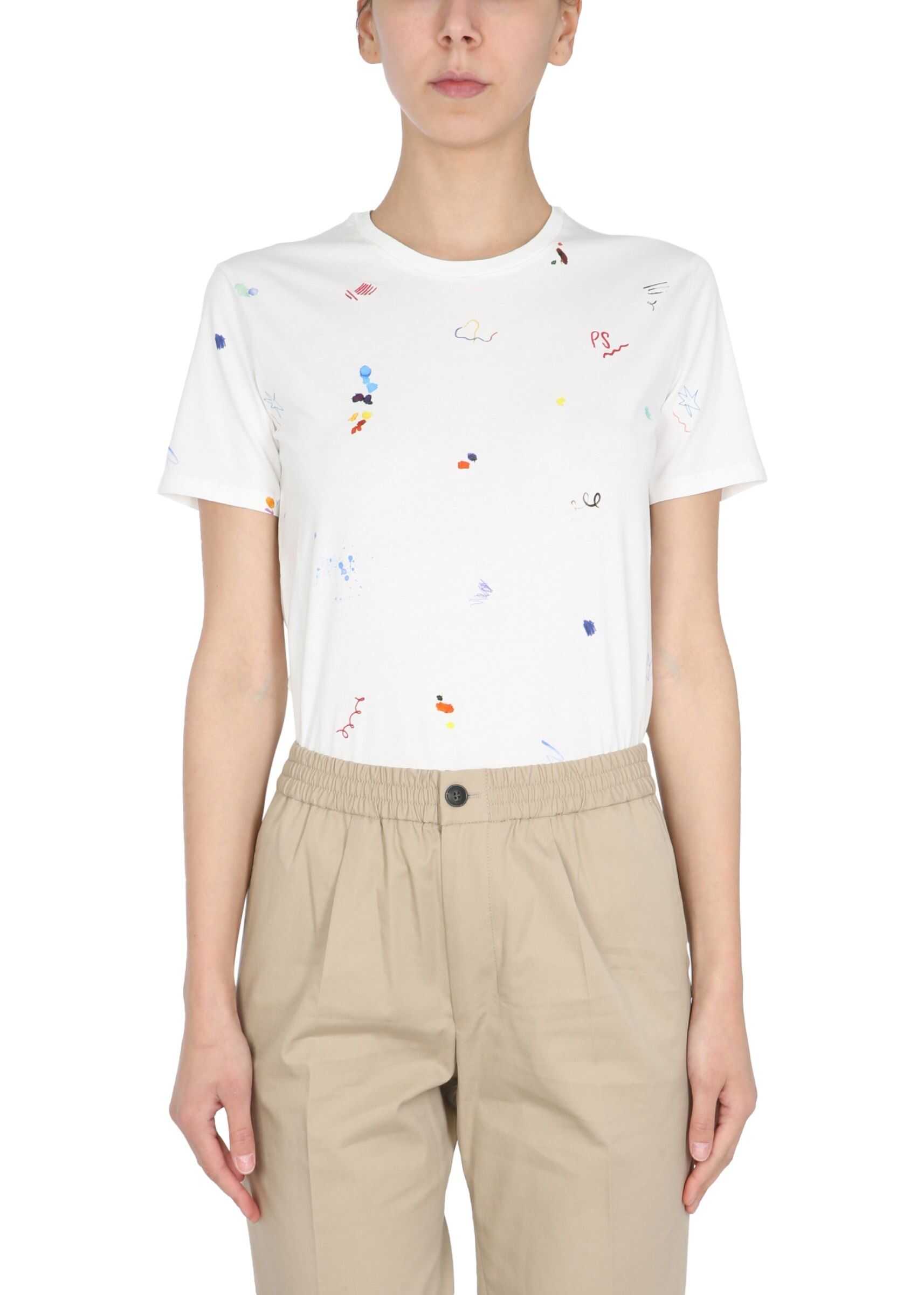 PS by Paul Smith Crew Neck T-Shirt W2R/G799/FP2438_01 WHITE