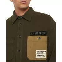 Camasi casual Diesel pentru Barbati - Camasi casual Diesel S-Lebed with Patch Pockets 00SW1F Green Barbati (BM 8276380) - B-mall.ro