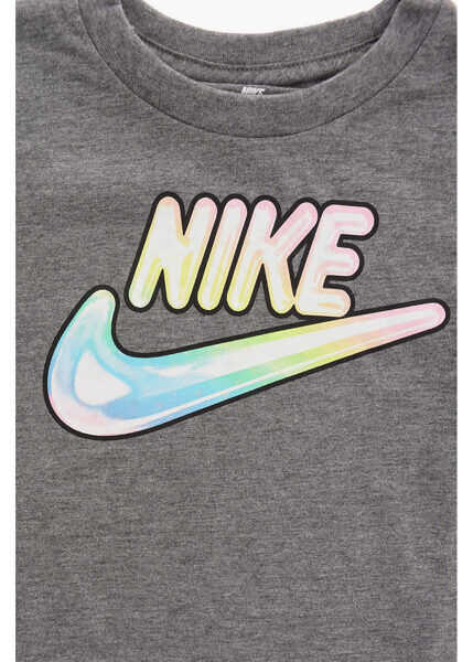 Tricouri Nike Logo-Print T-Shirt Gray Baieti (BM 8277106) 2
