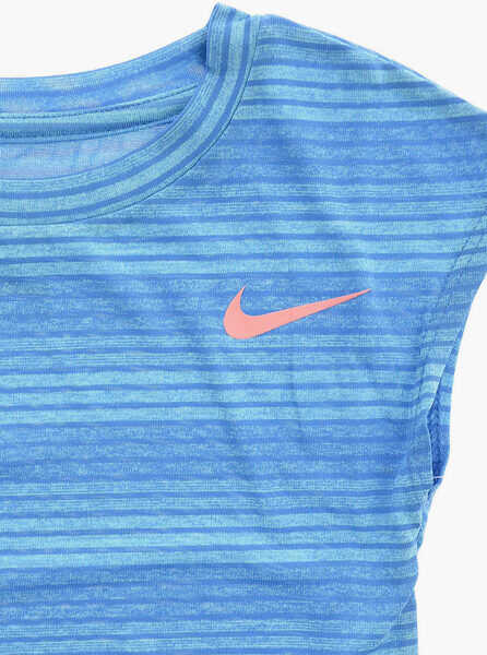 Tricouri Nike Striped T-Shirt Blue Baieti (BM 8277139) 2