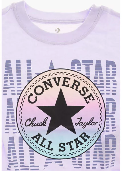 Tricouri Converse All Star Logo Print T-Shirt Violet Baieti (BM 8277175) 2