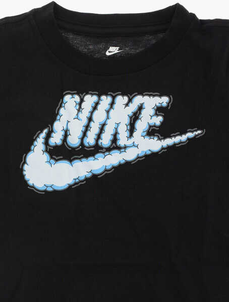 Tricouri Nike Logo-Print T-Shirt Black Baieti (BM 8277184) 2