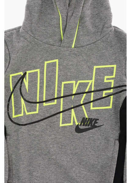 Bluze de trening Nike Hoodie Sweatshirt With Logo-Print Gray Baieti (BM 8277190) 2