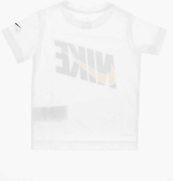 Tricouri Nike T-Shirt Dri Fit With Logo Print White Baieti (BM 8277202) 3