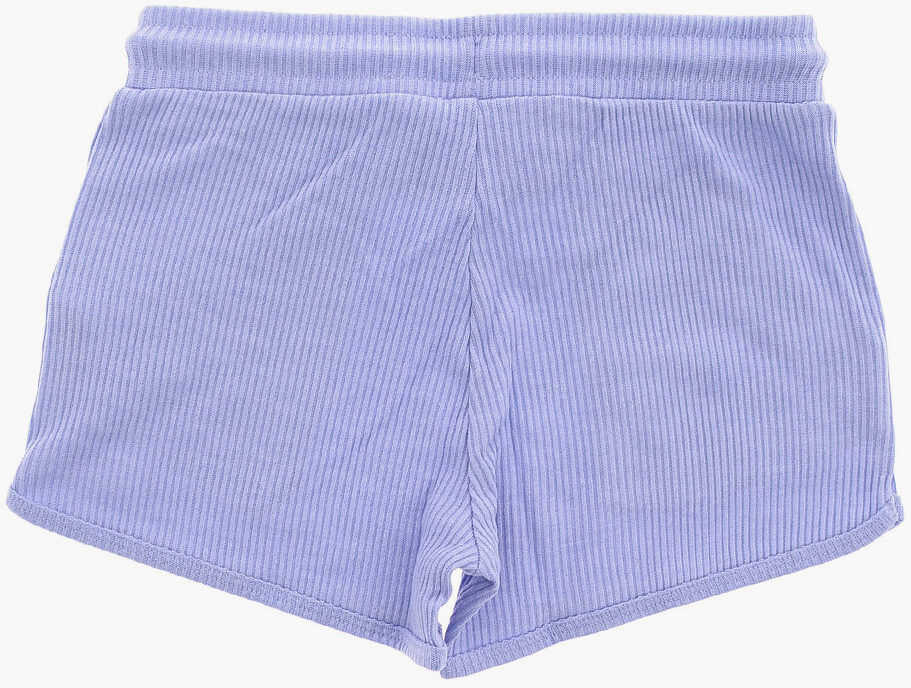 Pantaloni casual Converse Drawstring Ribbed Shorts Violet Baieti (BM 8277952) 3