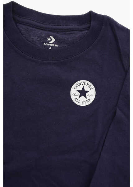 Tricouri Converse All Star Long Sleeve T-Shirt Blue Baieti (BM 8277976) 2