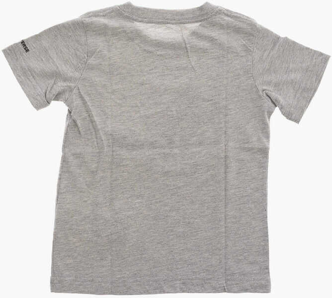 Tricouri Converse All Star Logo-Print T-Shirt Gray Baieti (BM 8277991) 3