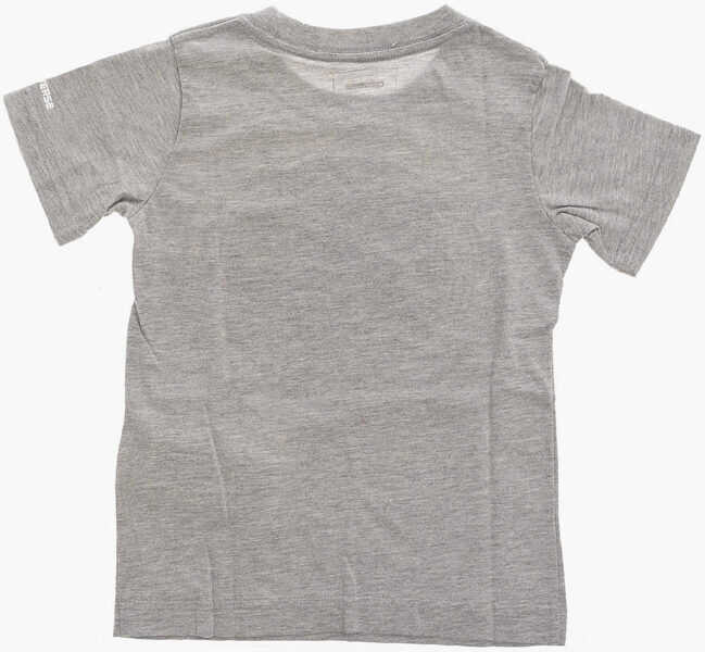 Tricouri Converse All Star Logo-Print T-Shirt Gray Baieti (BM 8277994) 3