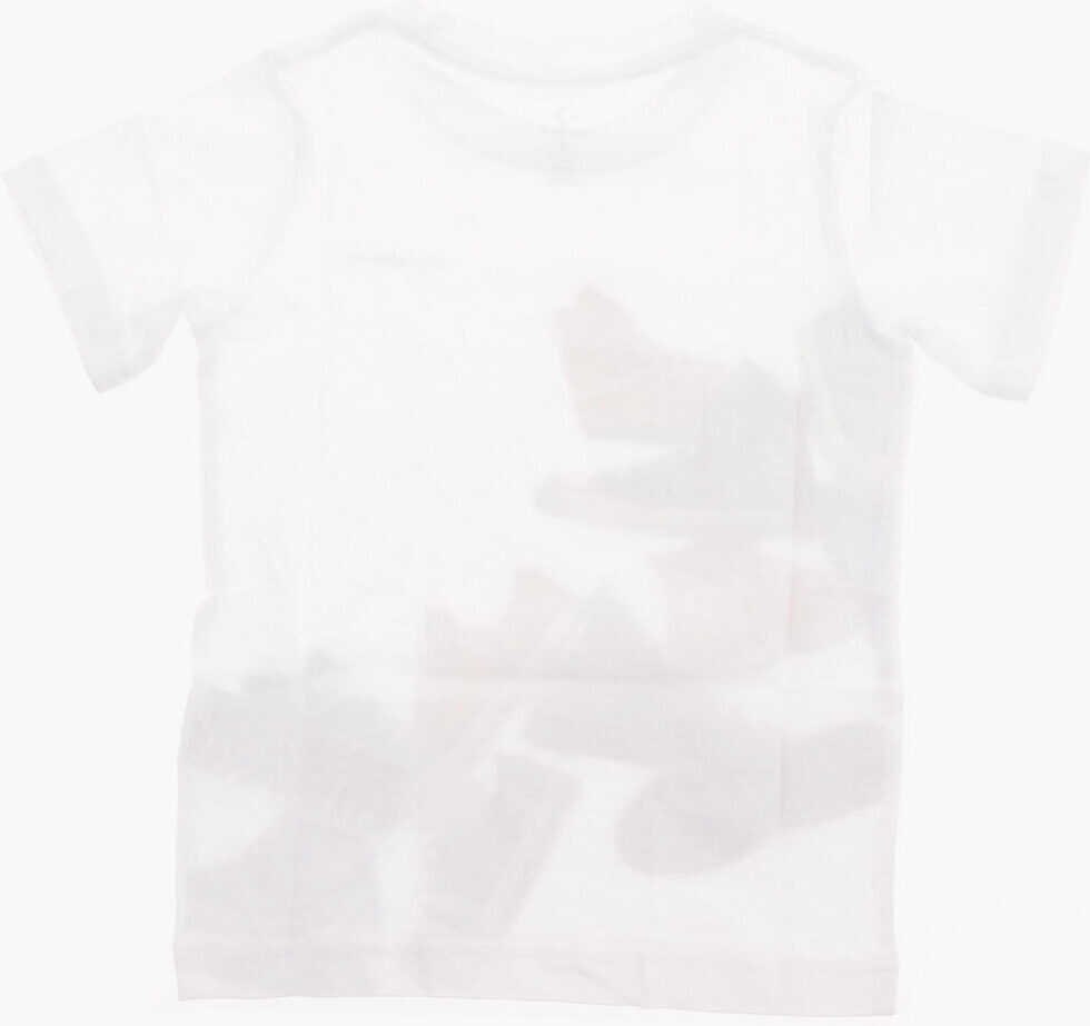 Tricouri Converse All Star Logo-Print Jersey T-Shirt White Baieti (BM 8277997) 3