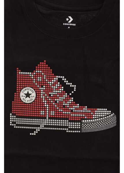 Tricouri Converse All Star Jersey T-Shirt Black Baieti (BM 8278006) 2