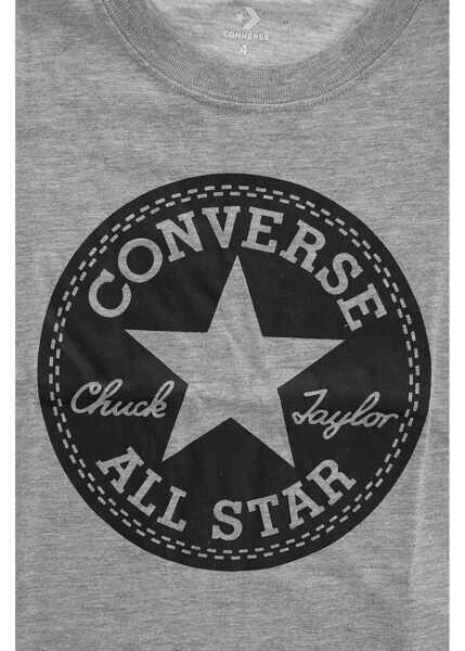 Tricouri Converse All Star Logo-Print T-Shirt Gray Baieti (BM 8278036) 2