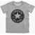 Converse All Star Logo-Print T-Shirt Gray