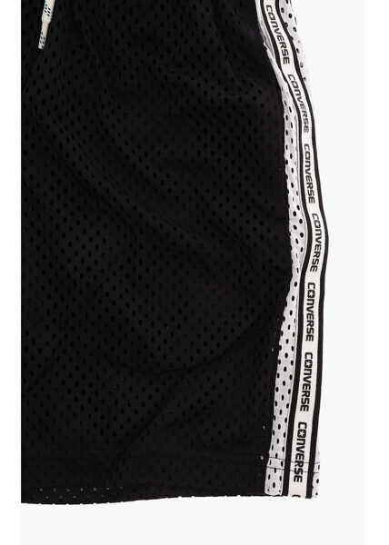Pantaloni casual Converse Logo Side Band Openwork Shorts Black Baieti (BM 8278048) 2