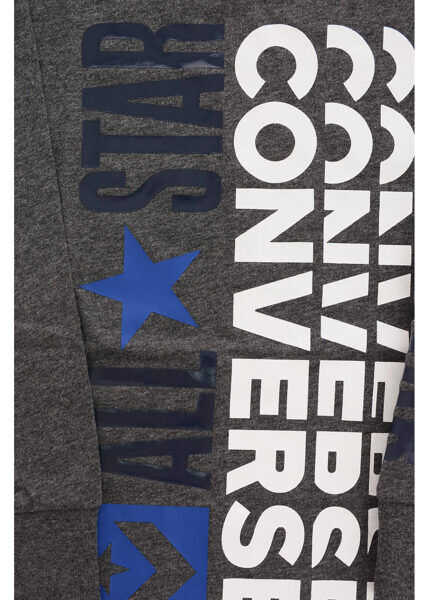 Tricouri Converse All Star All Over Logo Print Long Sleeve T-Shirt Gray Baieti (BM 8278051) 2