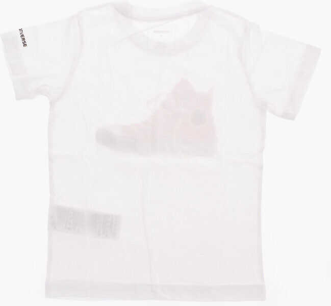 Tricouri Converse All Star Logo-Print T-Shirt White Baieti (BM 8278066) 3