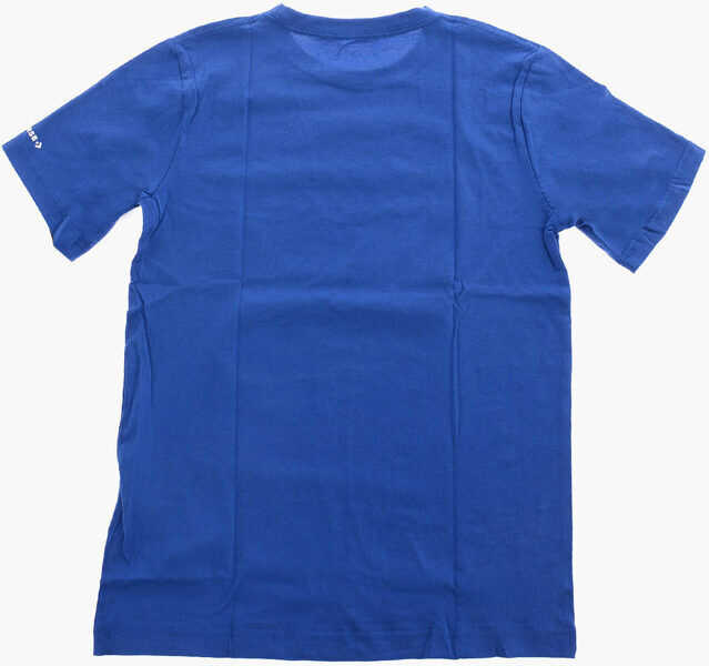 Tricouri Converse All Star Logo-Print T-Shirt Blue Baieti (BM 8278234) 3