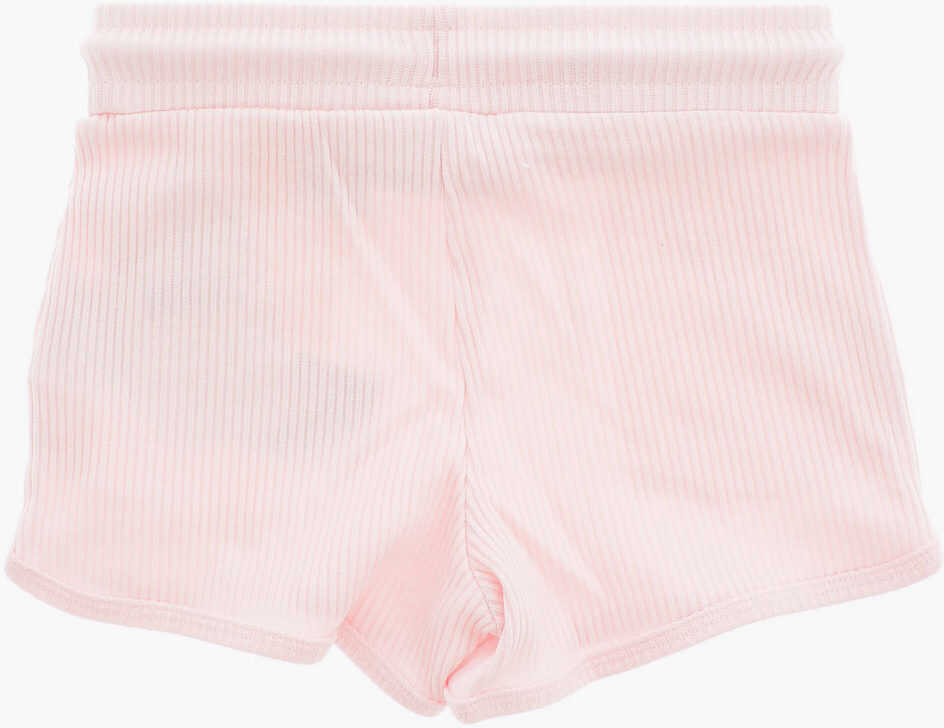 Pantaloni casual Converse Drawstring Ribbed Shorts Pink Baieti (BM 8278249) 2