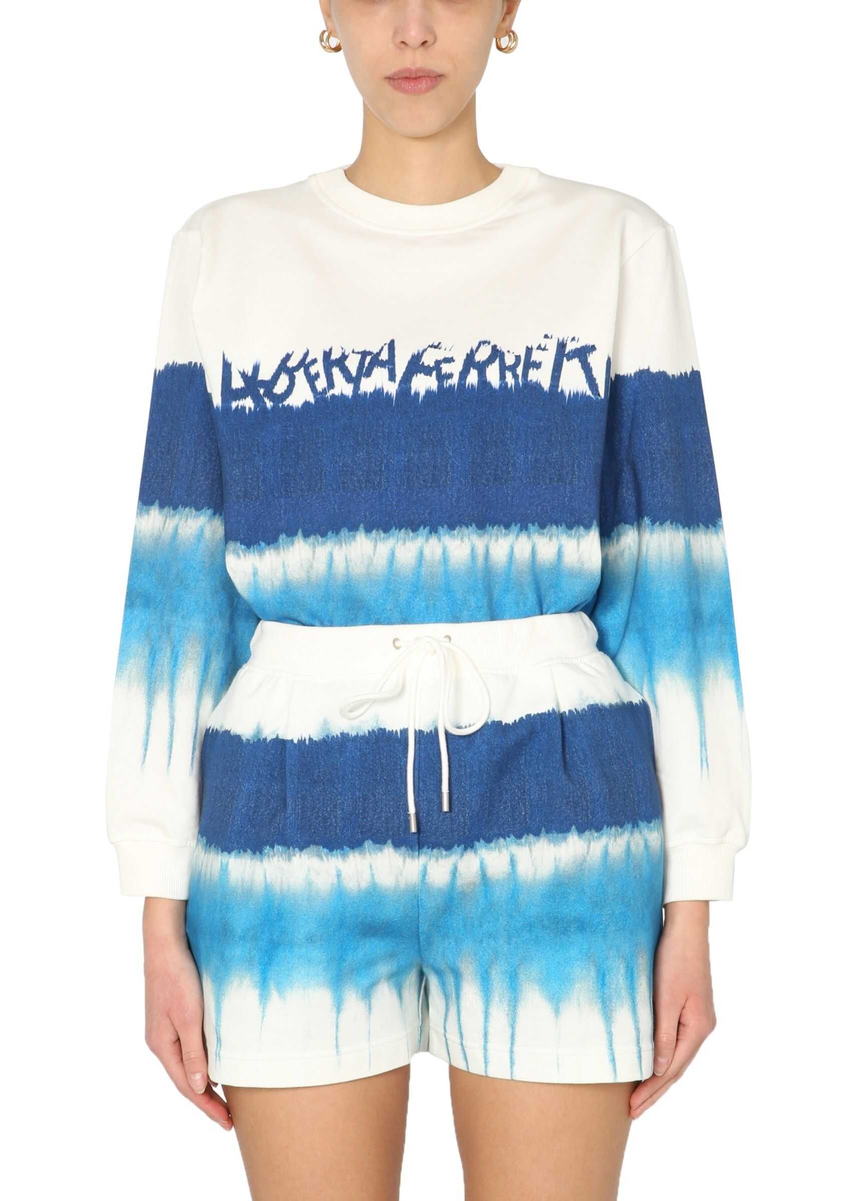 Alberta Ferretti I Love Summer Crew Neck Sweatshirt 17020187_1342 WHITE