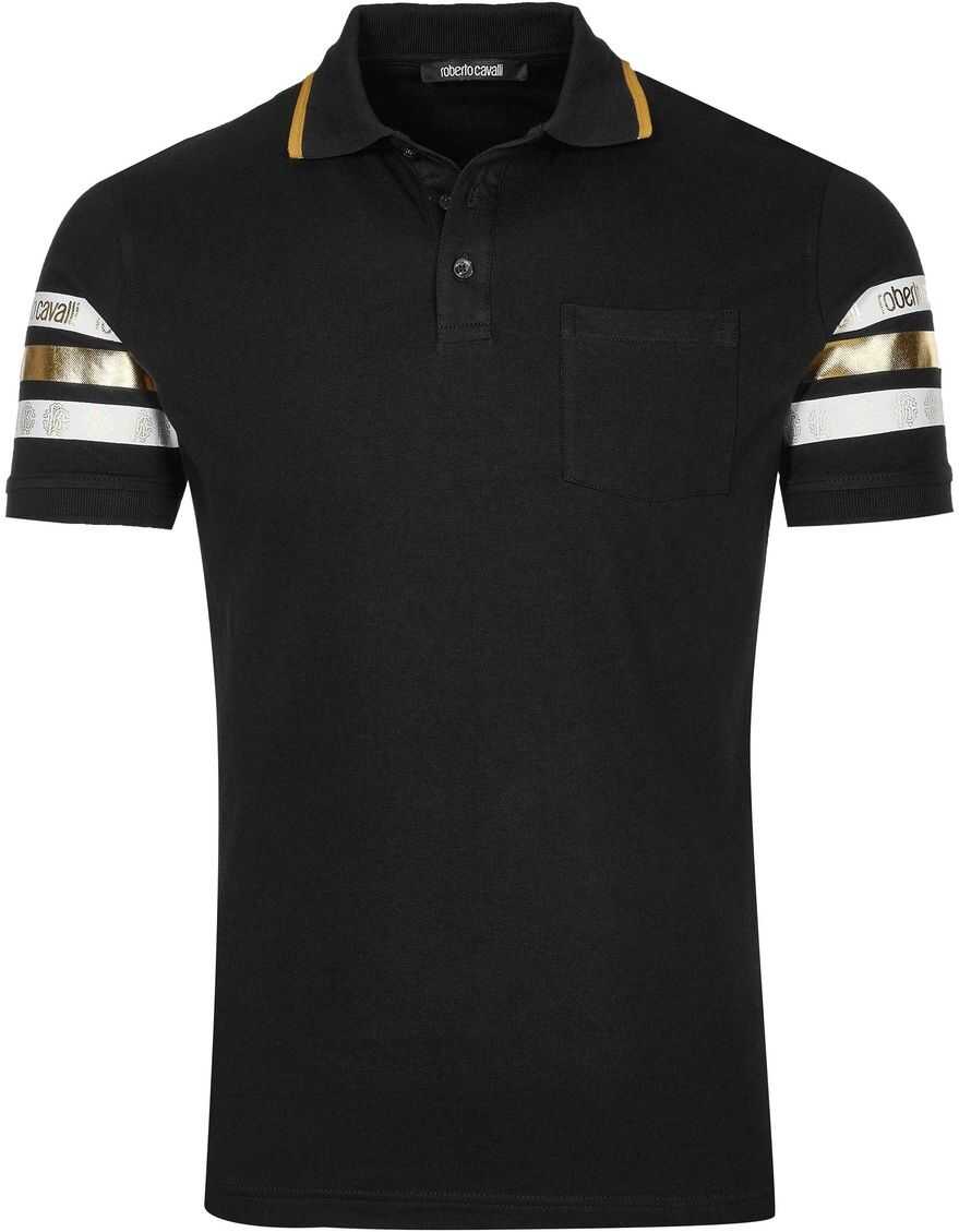 Roberto Cavalli Polo T-Shirt GST677A Black