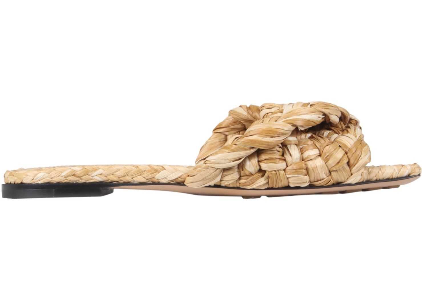 Bottega Veneta The Lido Flat Sandals 652860_V0GM02627 BEIGE