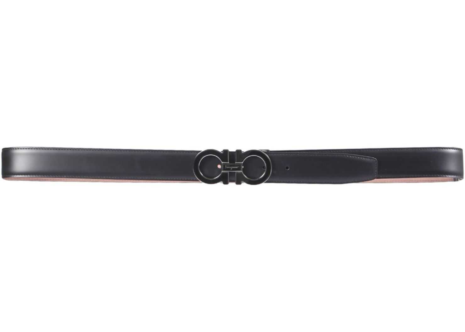 Salvatore Ferragamo Gancini Belt 671502_679750NERO BLACK