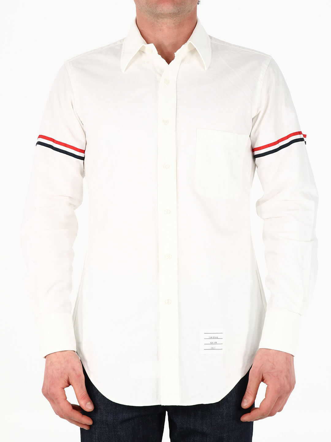 Thom Browne Oxford Cotton Shirt MWL150E 06177 White