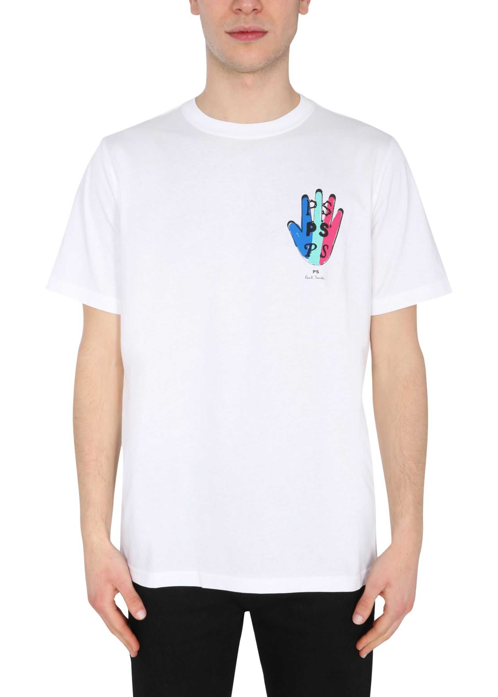 PS by Paul Smith Crew Neck T-Shirt M2R/011R/FP2609_01 WHITE