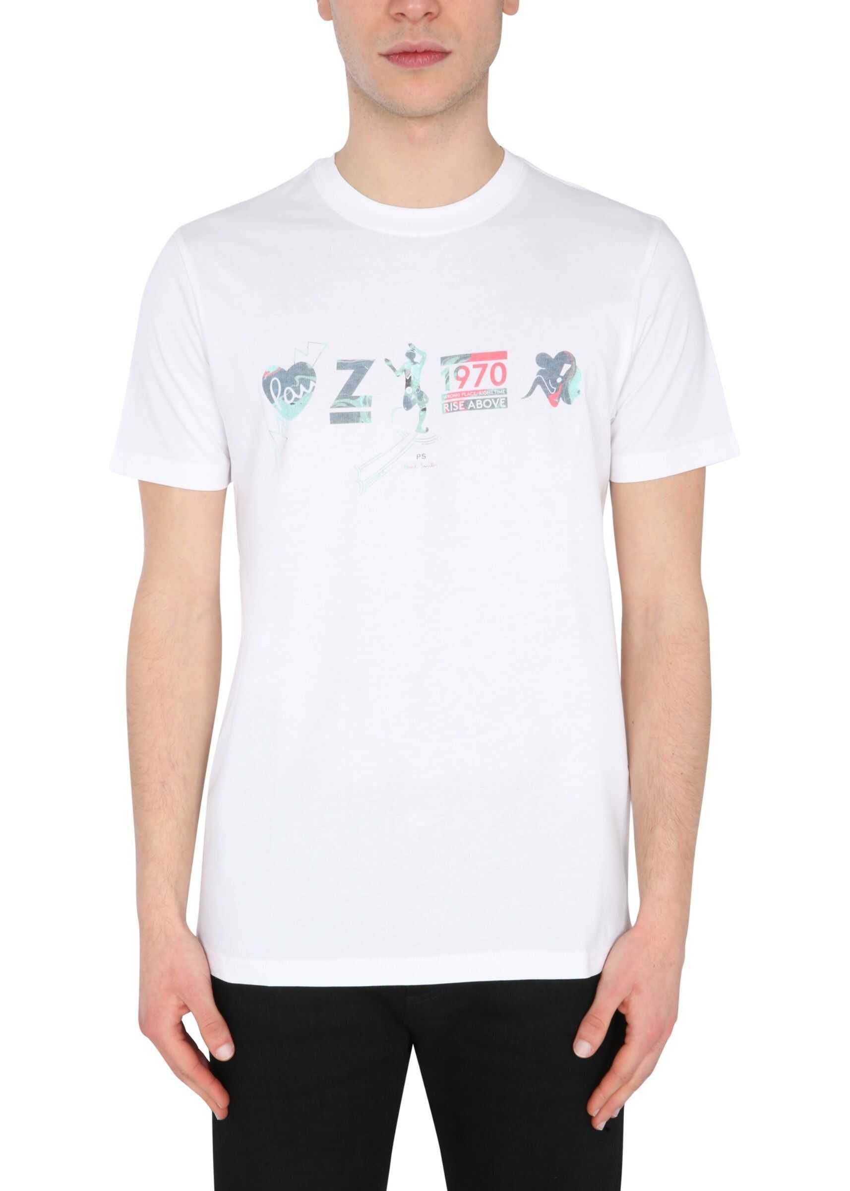 PS by Paul Smith Crew Neck T-Shirt M2R/010R/FP2606_01 WHITE