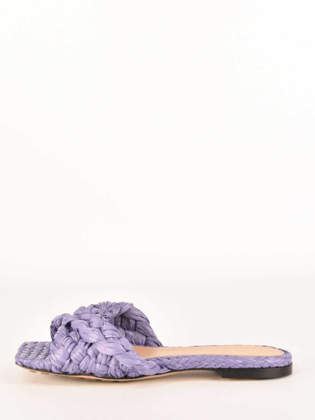 Bottega Veneta Raffia Flat Sandals 652860 V0GM0 Purple