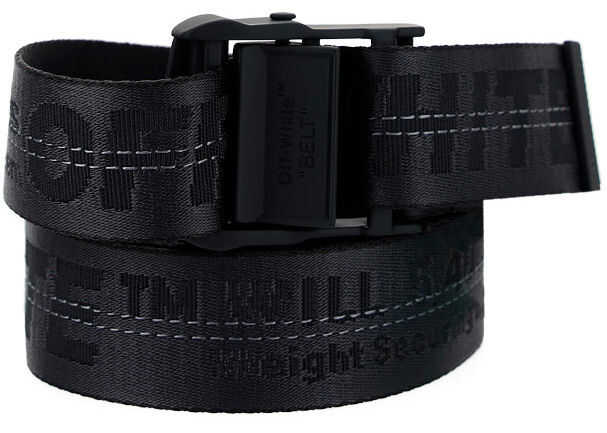 Off-White Classic Industrial Belt OMRB012R21FAB001 BLACK BLAC