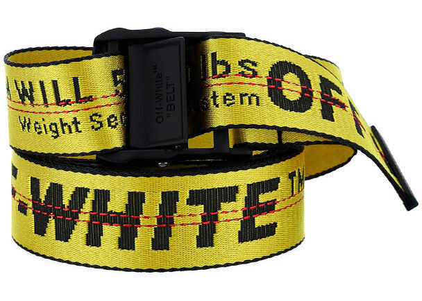 Off-White Classic Industrial Belt OMRB012R21FAB001 YELLOW BLA