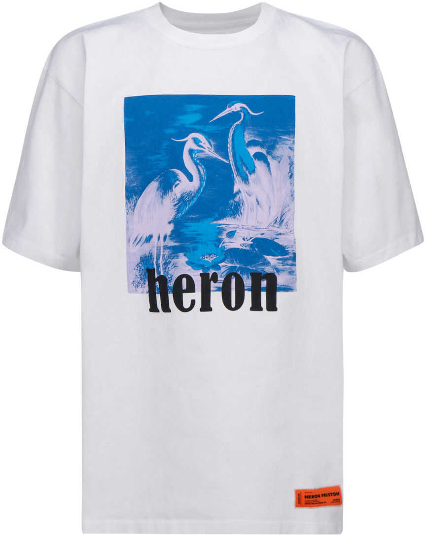 Heron Preston T-Shirt HMAA020R21JER004 WHITE BLUE