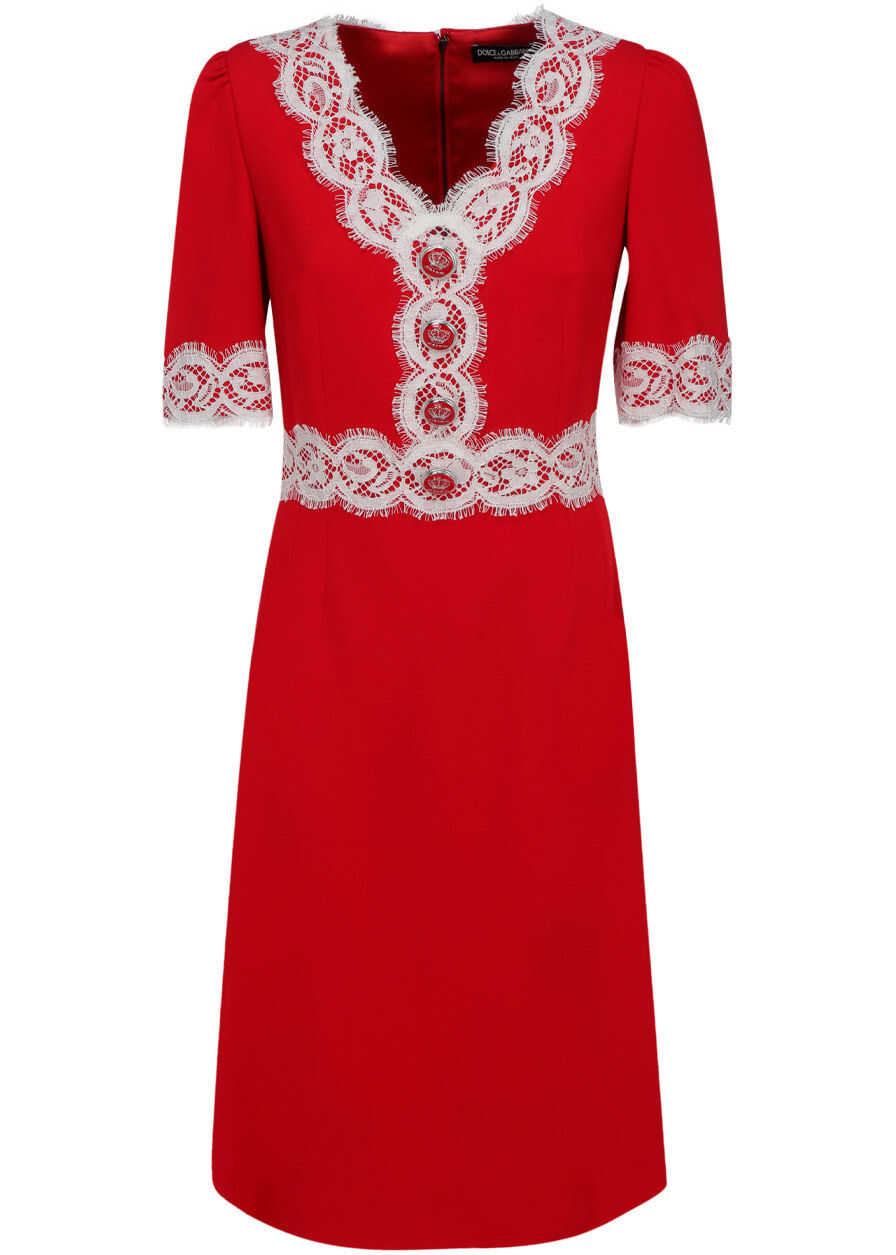 Dolce & Gabbana Dress F6J71TFURDV ROSSO LACCA