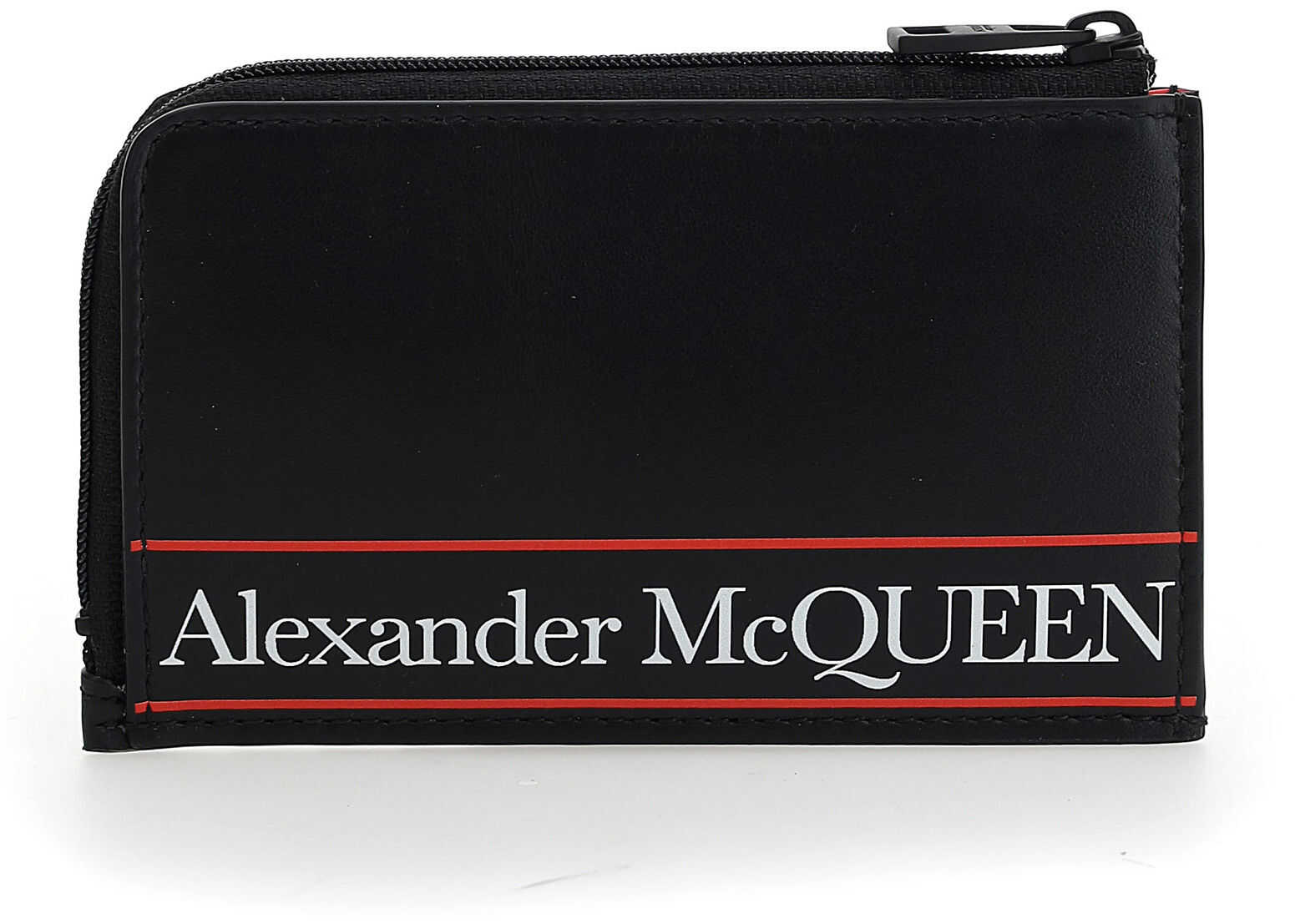 Alexander Mc Queen Alexander McQueen Card Holder 6003901SJ8B BLACK/RED
