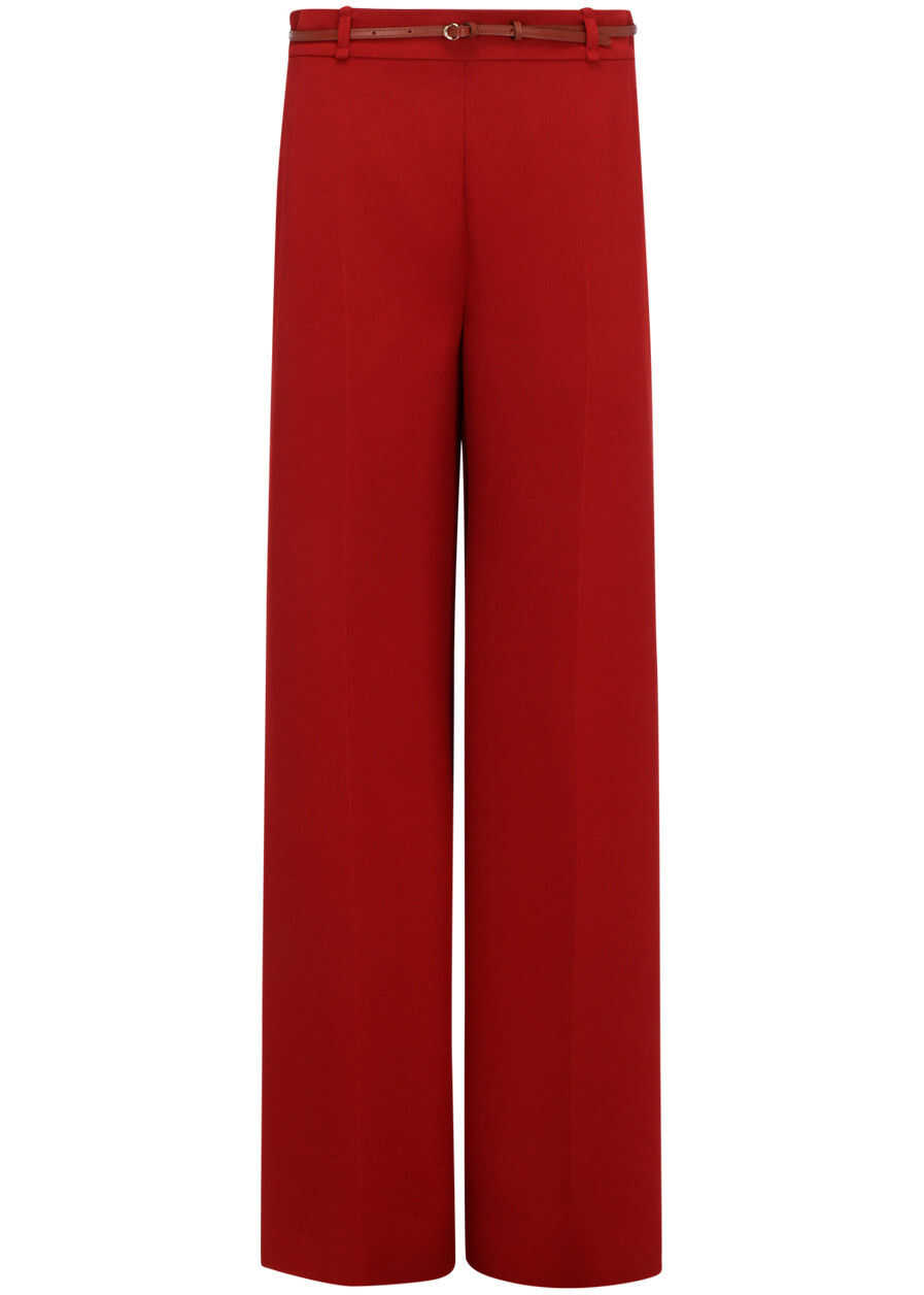 Chloe Chloé Pants CHC21SPA81036 RED OCHRE