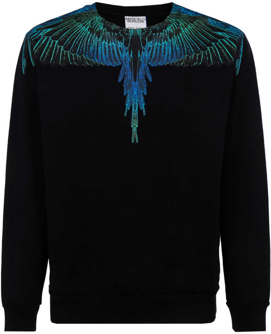 Marcelo Burlon Sweatshirt CMBA009R21FLE001 BLACK/BLUE