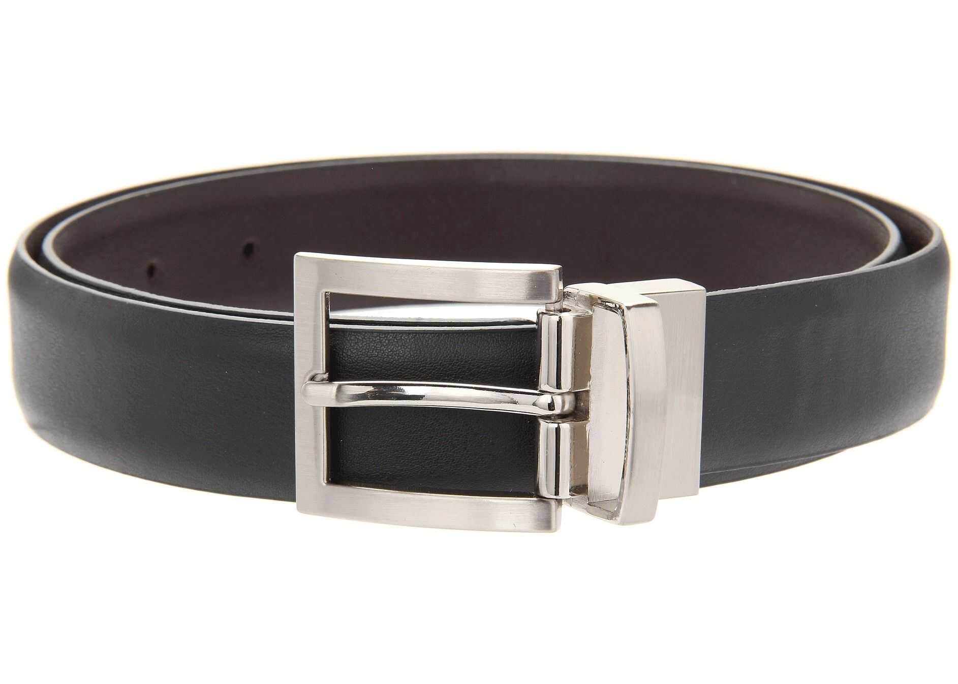 Curea Florsheim Reversible Leather Belt Black/Brown Reversible
