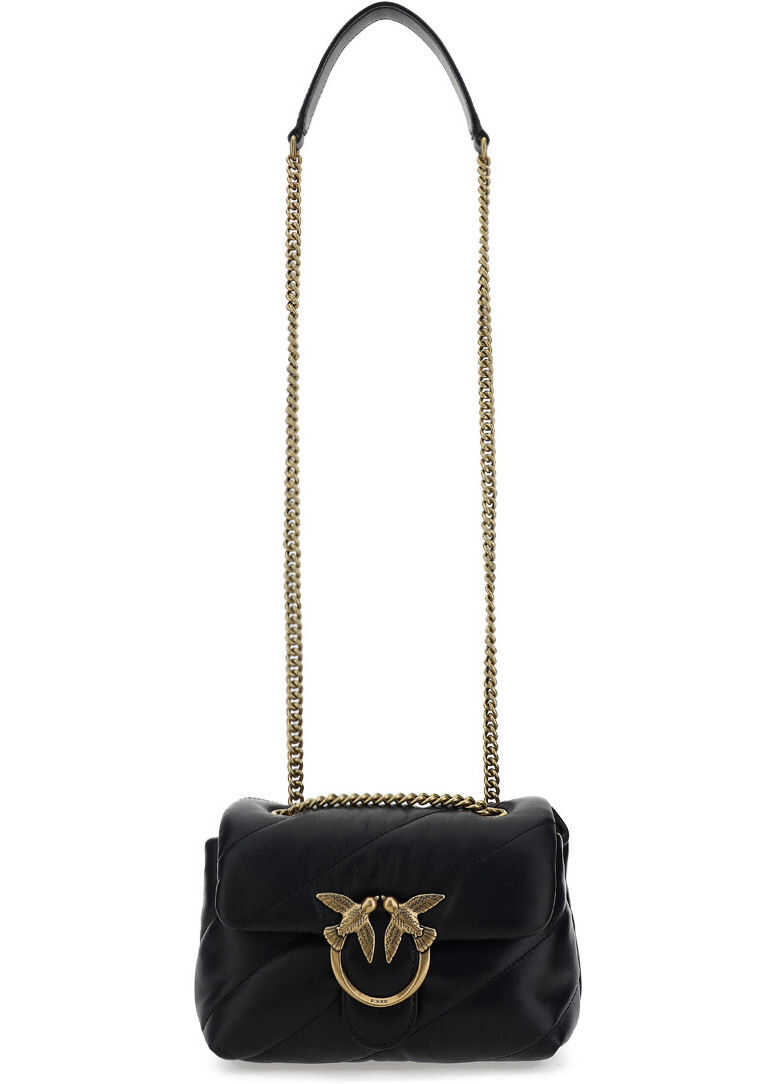 Pinko Love Mini Puff Shoulder Bag 1P227KY6Y3 BLACK