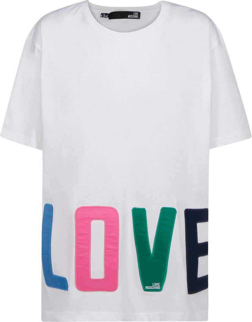 LOVE Moschino T-Shirt W4F8783M3876 OFF WHITE