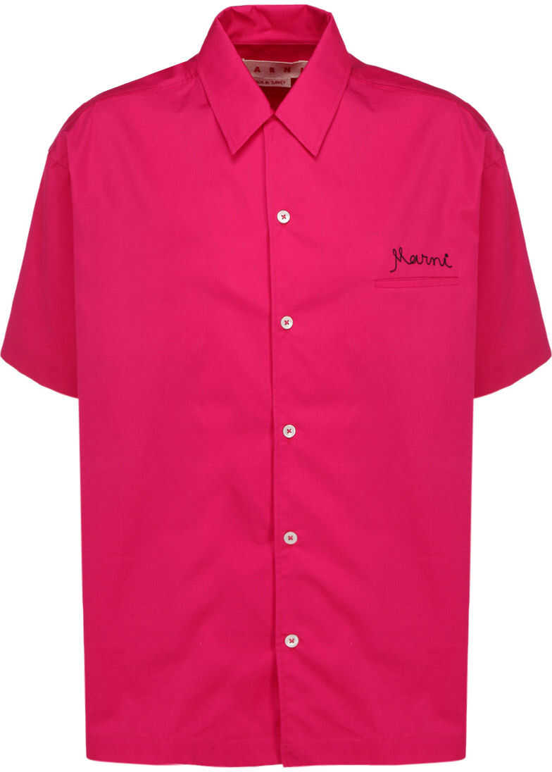 Marni Polo Shirt CAMA0383X1UTCZ56 FUCHSIA