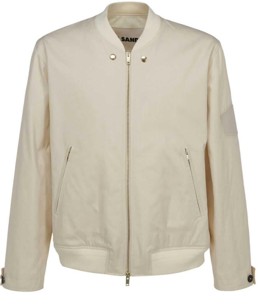 Jil Sander Bomber Jacket JSMS420534MS243800 BEIGE