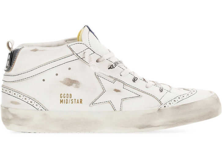 Golden Goose Mid Star Sneakers GMF00122F001249 WHITE