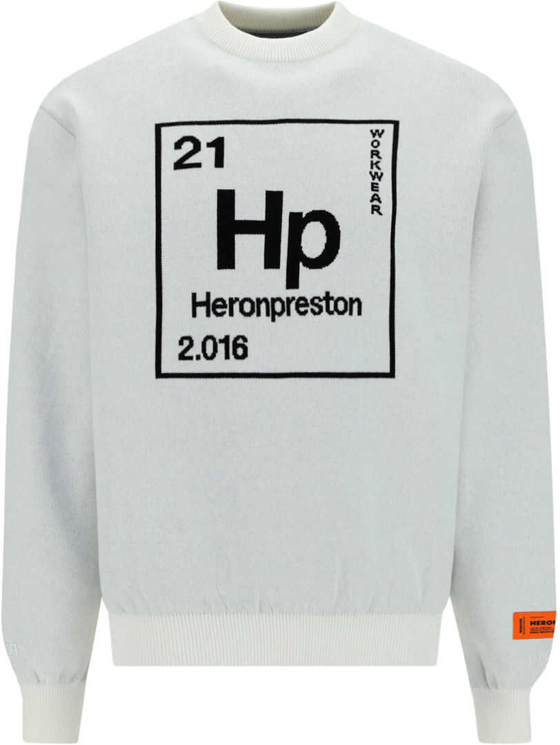 Heron Preston Sweater HMHE006S21KNI001 CREAM BLACK