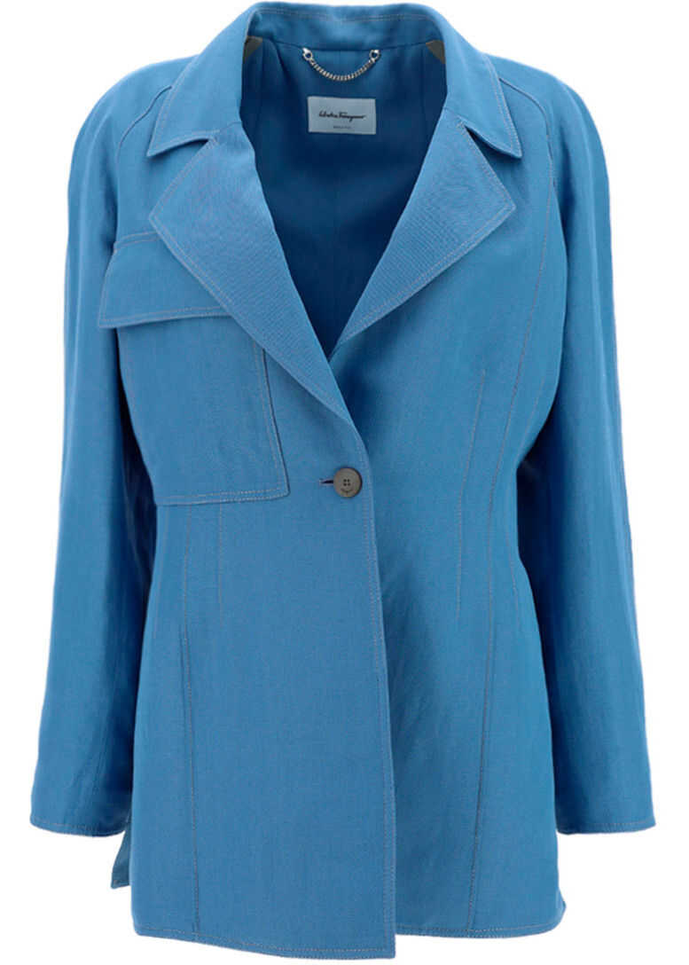 Salvatore Ferragamo Jacket 744154 BLUE