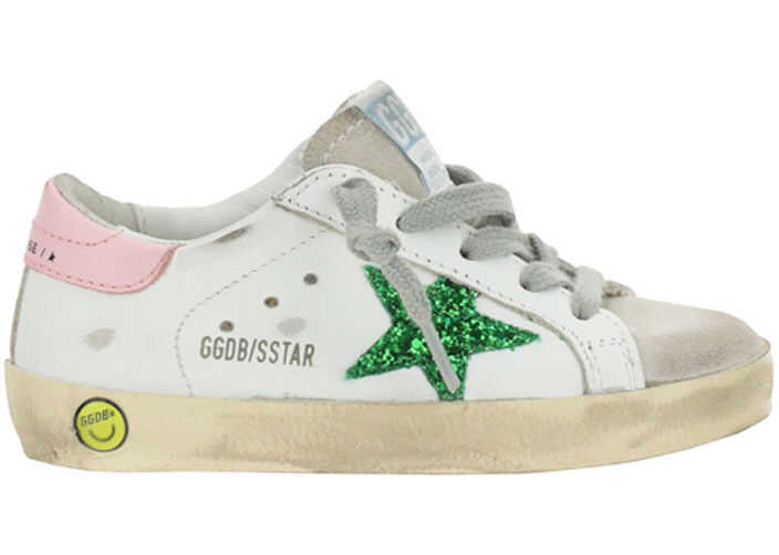 Golden Goose Supestar Sneakers for Girl GJF00101F001159 WHITE/EMERALD