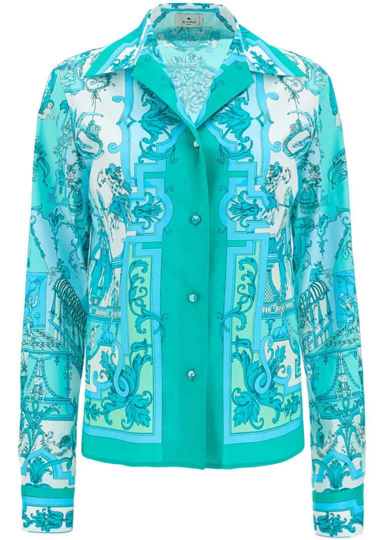 ETRO Capri Shirt 143264414 AQUA GREEN